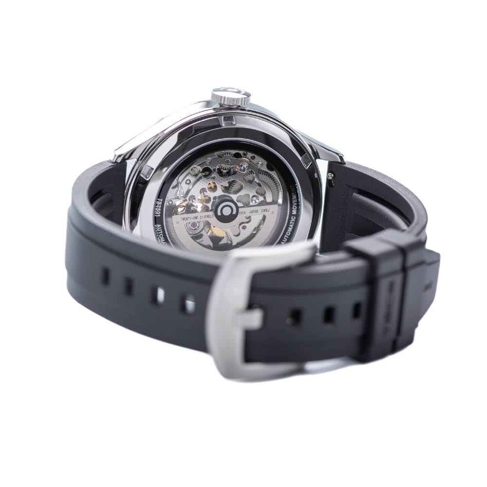 TAX Doppellinsen-Lite TS2501B Automatische Herrenuhr, Schwarz