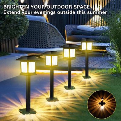 New Outdoor Rainproof Solar LED Lawn Lamp, Small House Lamp, Small Square Lamp, Small Palace Lamp, Garden Lamp for Courtyard or Garden.