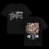 Statik Kleid - 'Split Lip' Schwarzes Baumwollhemd Volle Größe S-5XL U294