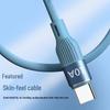 Silicone 120W Super Fast Charge Type-C Cable, 10A Compatible with Huawei, Honor, Oppo Phones.