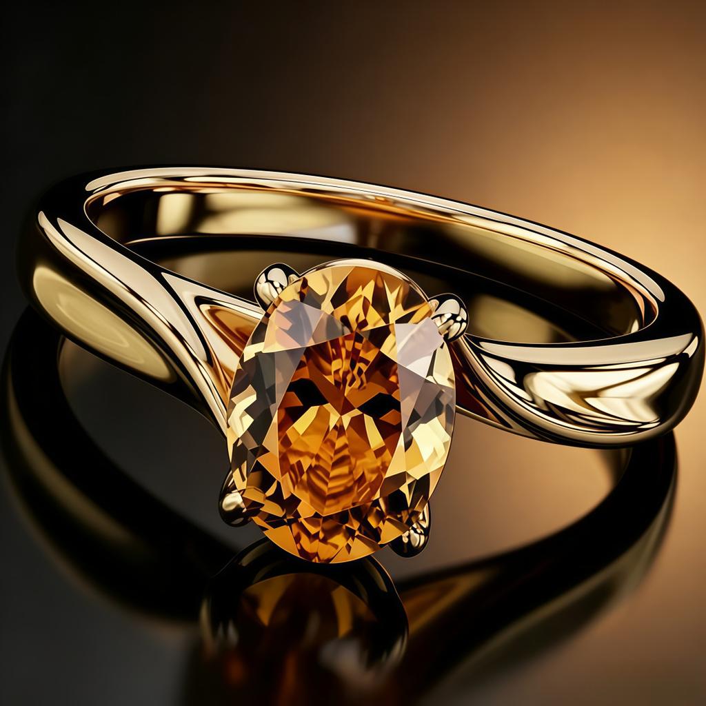 Yanbai temu light luxury minimalist copper inlaid zircon smooth irregular geometric exquisite women's ring