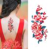Waterproof Temporary Tattoos Stickers Sexy  Dark Rose Flowers Art Flash Tattoo Sleeve 3pcs/set