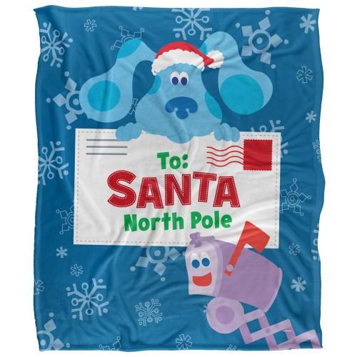 Blue´s Clues To Santa North Pole Silky Letter Supersoft Blanket