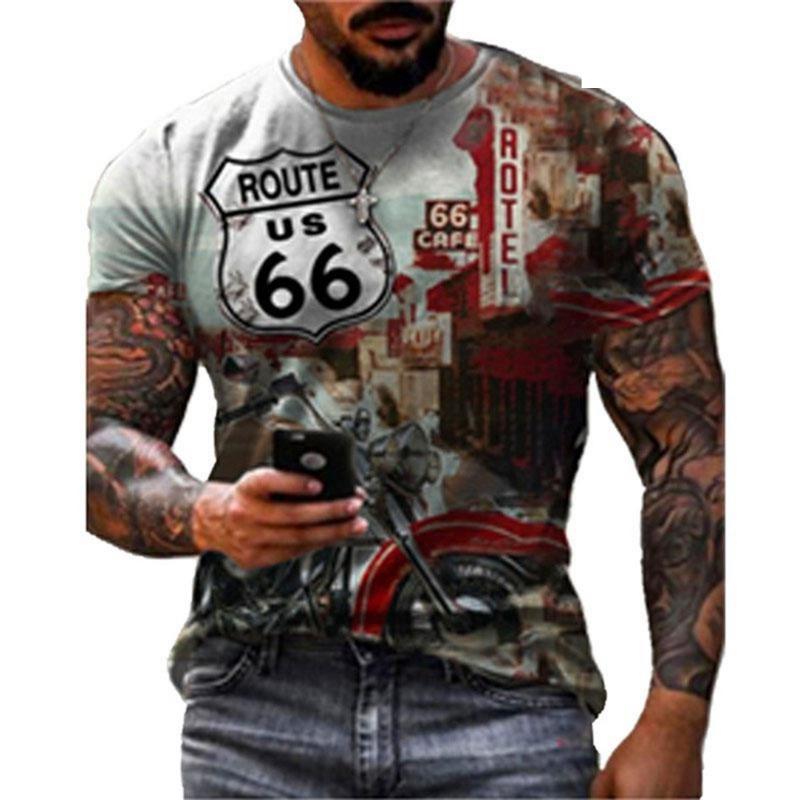 

Summer Fashion Men s 66 Way 3D Printed Personalized Art Leisure Comfortable Daily T-shirt S