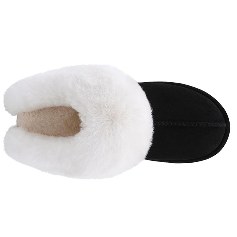 Mode Leende Vinter Luddiga Tofflor för Kvinnor Fluffiga Hustomtofflor Varma Fuskpäls Inomhus och Utomhus Slides Lätta Bekväma Plyschtofflor