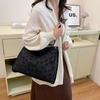 Stylish Black Tote Bag For Women With Large Capacity Ideal For Commuting And Classes