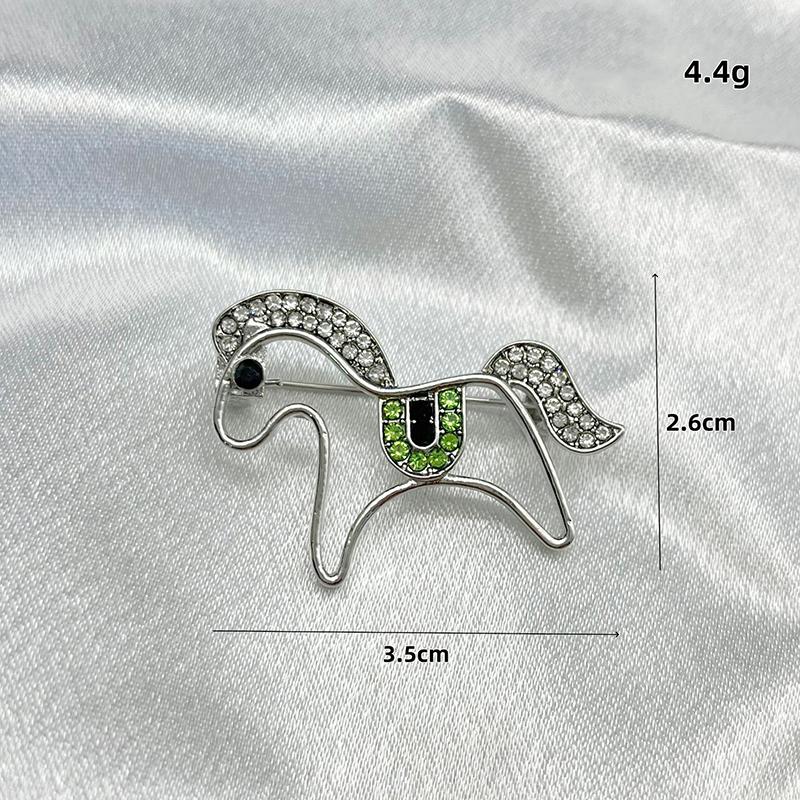 

Hollowed Out Pony Brooch New Men S And Women S Personalized Design Brooch Collar Chest Flower A2
