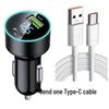 120W Dual Flash Car Charger with Digital Voltage Display for Super Fast Mobile Charging