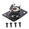 Guitar Output Jack Plate Square Shape Metal Compact Guitar Jack Socket Plate for Telecaster Black