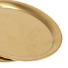 3pcs Stainless Steel Dessert Tray Mirror Polishing Process Snack Jewelry Display Tray
