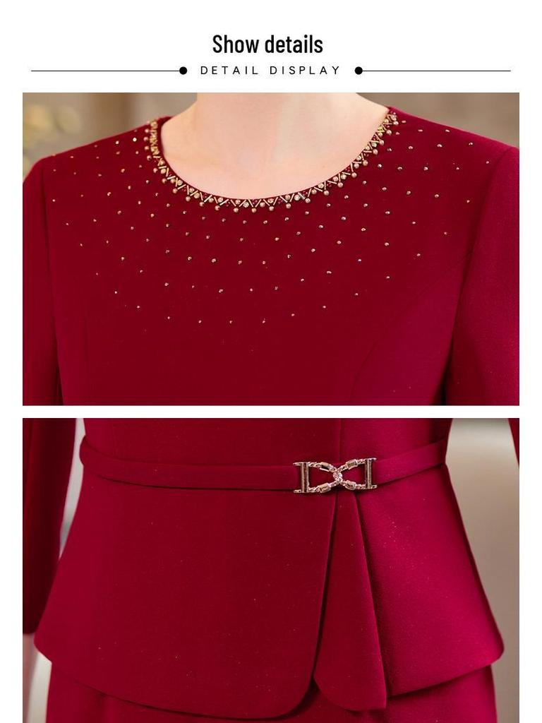 Spring 2026 High-End Mother-in-Law Dress: Stylish and Fashionable Formal Attire for Middle-Aged Women
