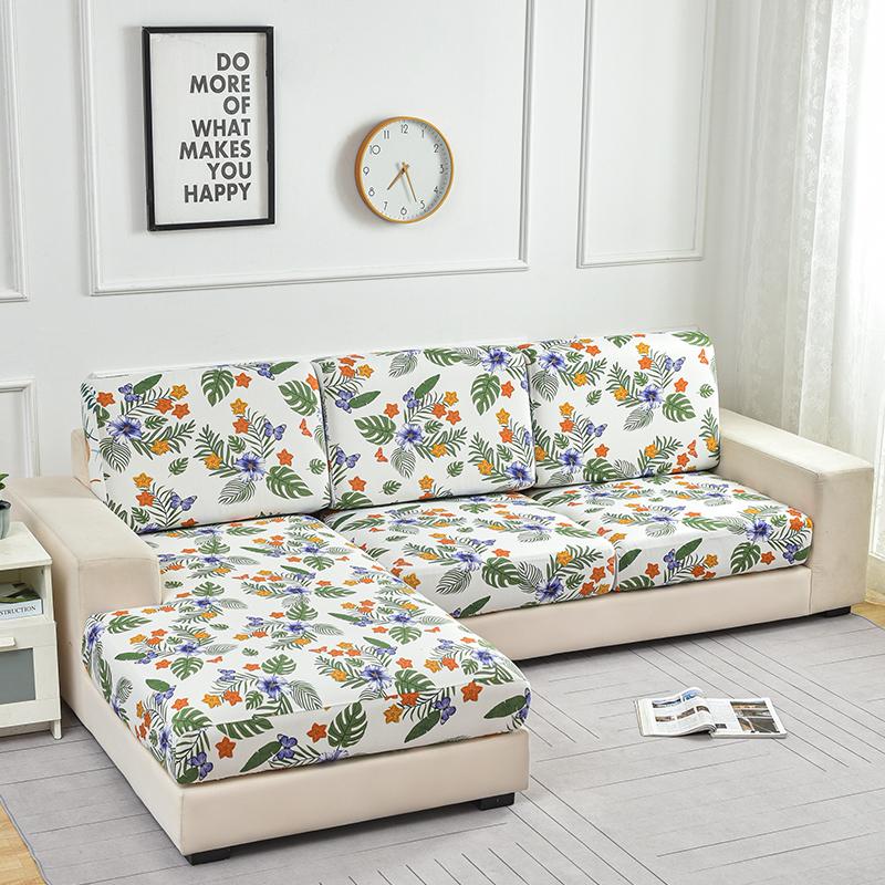 

1 шт. Эластичный диванный чехол с принтом, Полуобернутый, Нескользящий, Сезонный/Устойчивый к кошкам/Пылеустойчивый, Моющийся и прочный. Для домашнего дивана. XL(4-Seater)