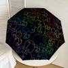 1pc faces art Automatic Open/Close Umbrella with Windproof, 8-Rib Sturdy Canopy, Durable Ribs, Fashionable Design1136A
