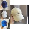 Trendy Women's And Men's Soft Top Baseball Cap With Letter Design For Sun Protection