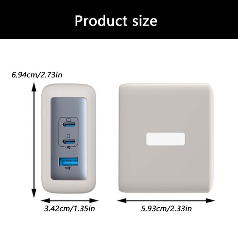 Heat Resistant Silicone Cover for 100W Charging Adapter Full Body Protective Cover Easy Installation Accessories