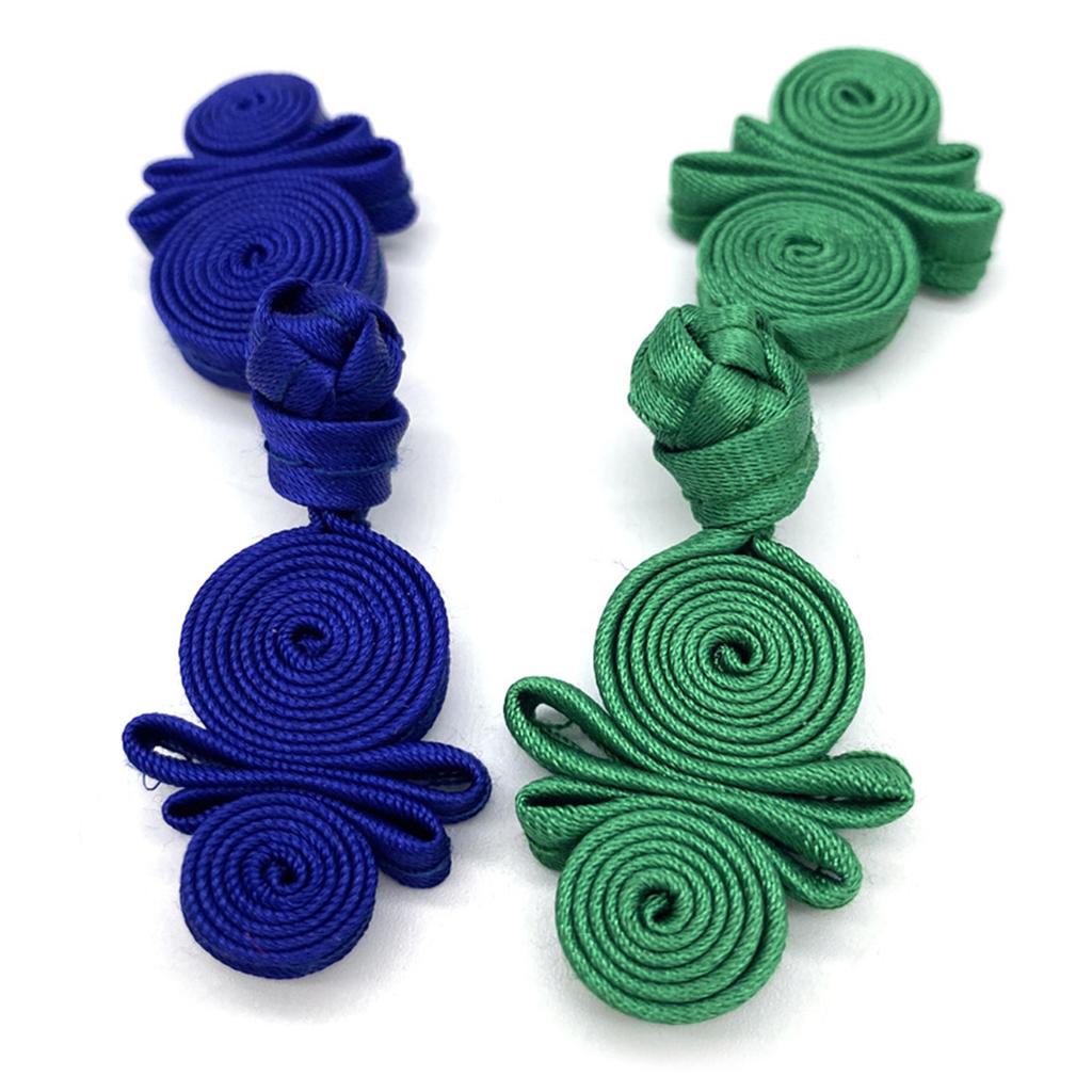 1 paio di chiusure da cucito colorate regolabili con bottoni tradizionali cinesi Perfetto per maglione, sciarpa, cardigan