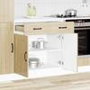 Kalmar Kitchen Base Cabinet In Sonoma Oak Melamine Faced Particleboard