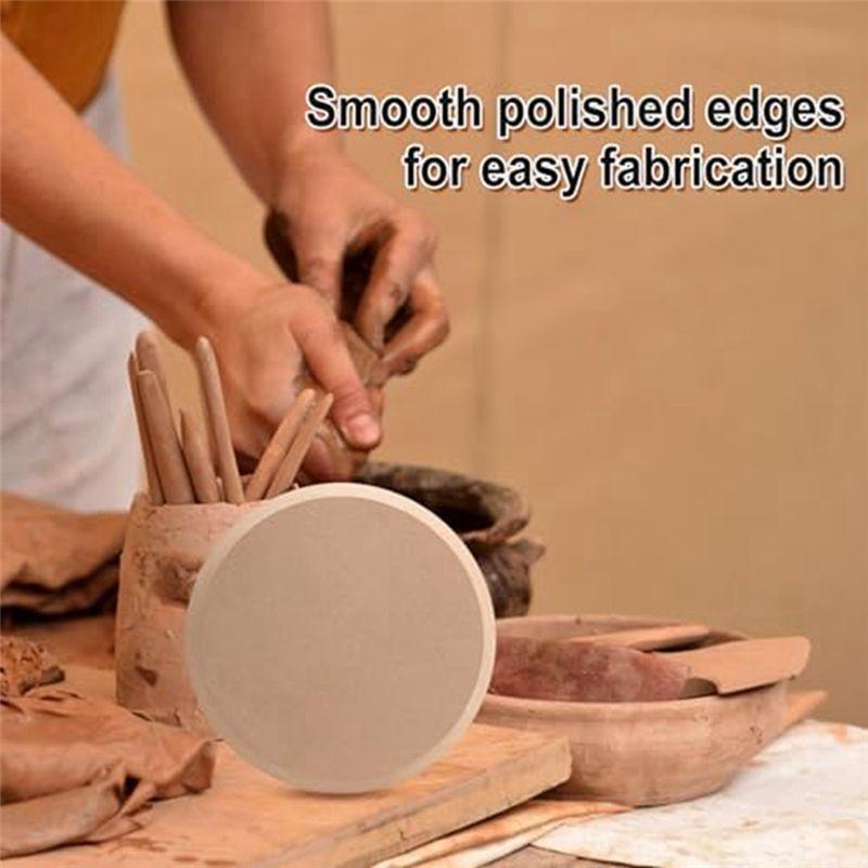 M-Modern-2 Piece Plate Forming Mold Handbuilding Dish Plate Slump Mold 8In And 12In For Clay Round Clay Mold