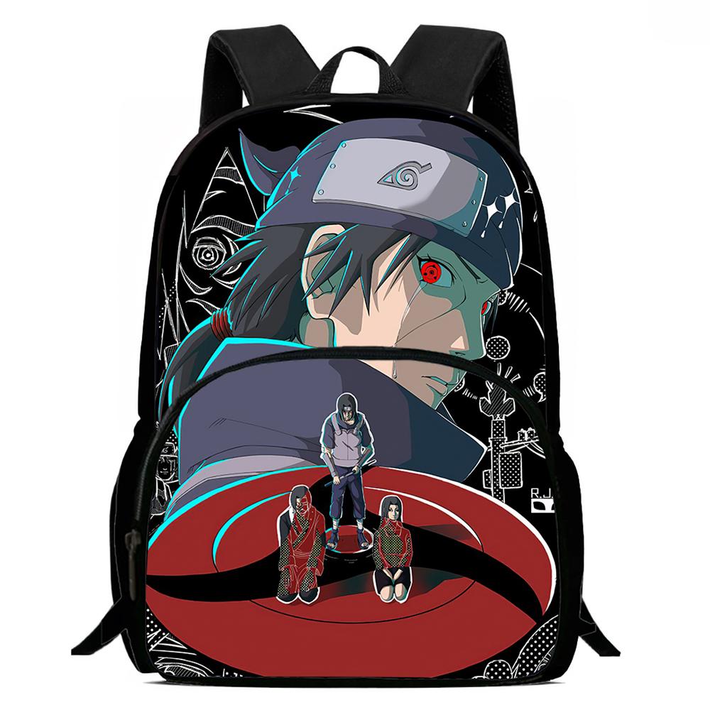 NARUTO Anime Kids Backpack Adjustable Shoulder Strap Front Pocket Lightweight Durable School Backpack For Boys Girls Age 6-11