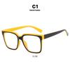 Fashion Luxury Retro Square Photochromic Anti Blue Light Reading Glasses 0 To +6 Stylish Hyperopia Frames For Women