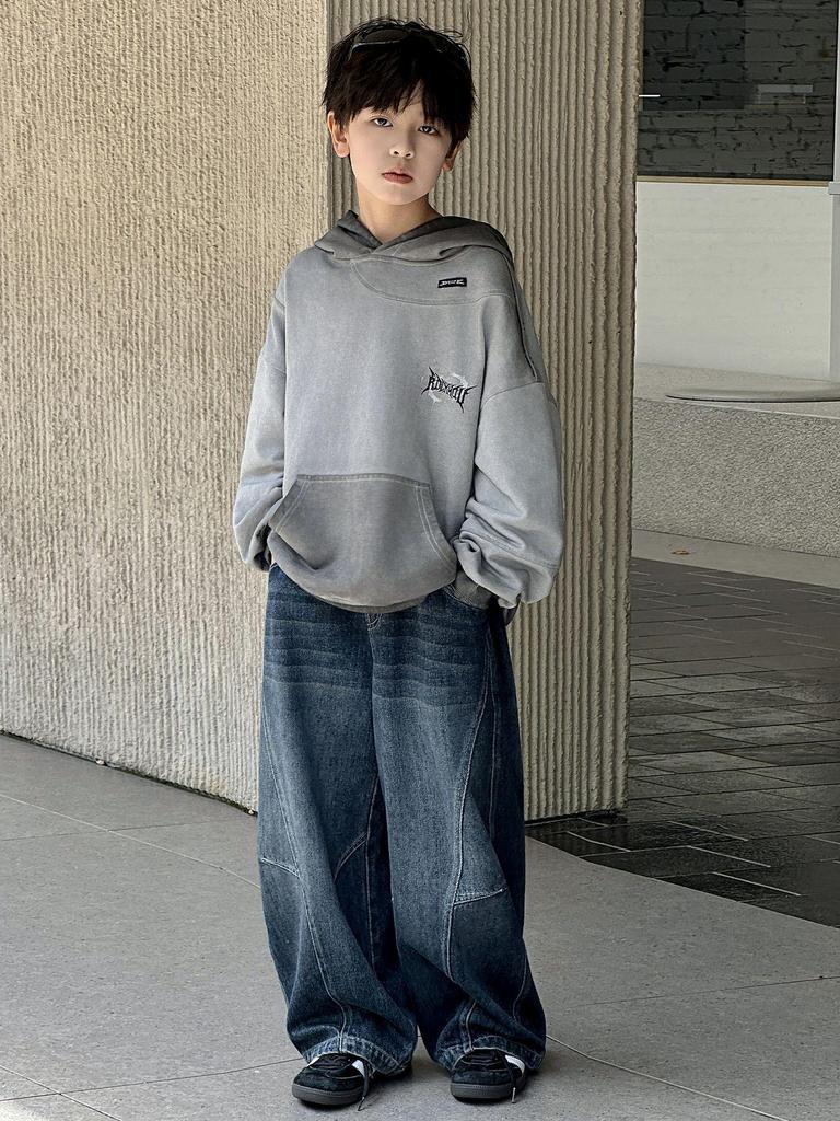 Boys' Fleece-Lined Casual Jeans - Autumn/Winter 2025