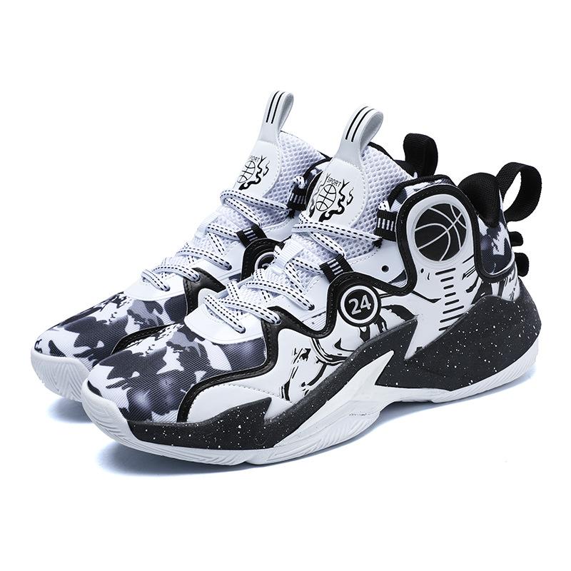 Men Professional High-top Basketball Shoes Men's Cushioning Light Basketball Sneakers Women Mesh Breathable Outdoor Sports Shoes