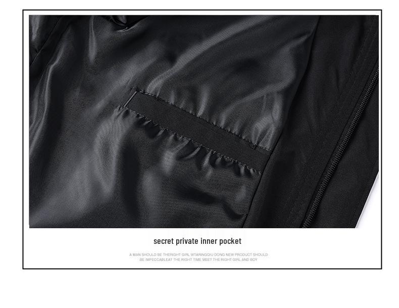 Men's Stand-up Collar Jacket - Spring/Autumn 2024 Korean Casual Plus Size Student Outerwear