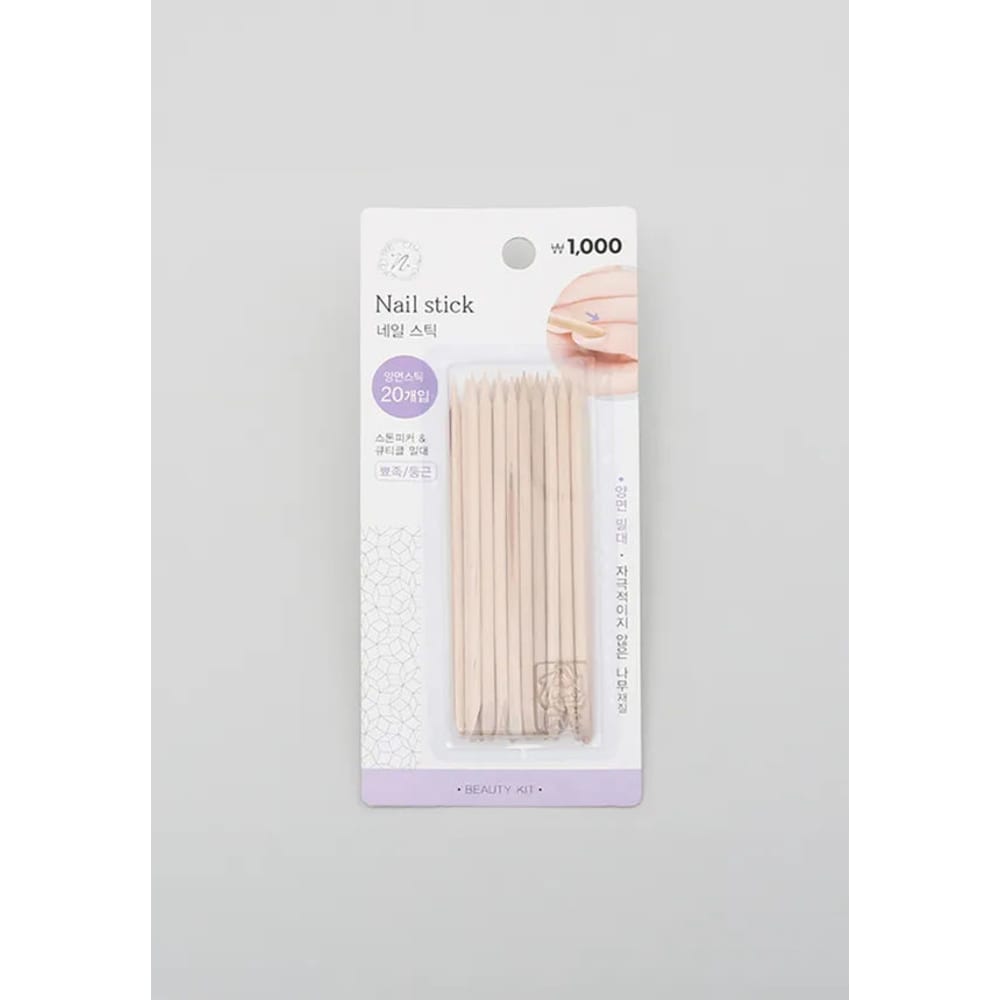 20-Pack Wooden Nail Sticks for Manicure & Pedicure 1ea