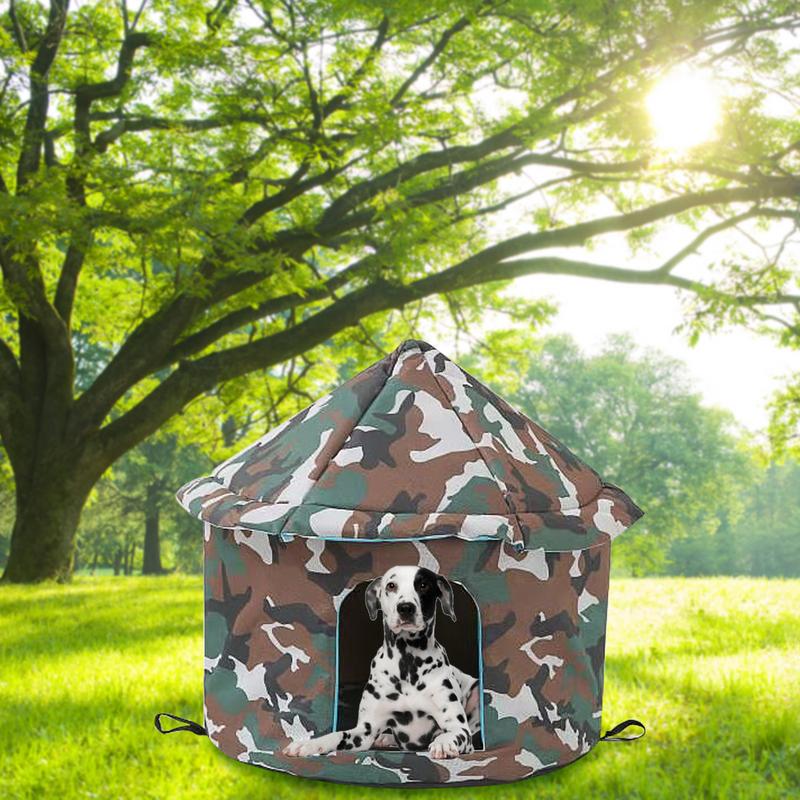 Cat House Dog Nest Waterproof Outdoor Winter Warm Pet Cave Insulated Outside Cat House Home Foldable and Washable Pet House