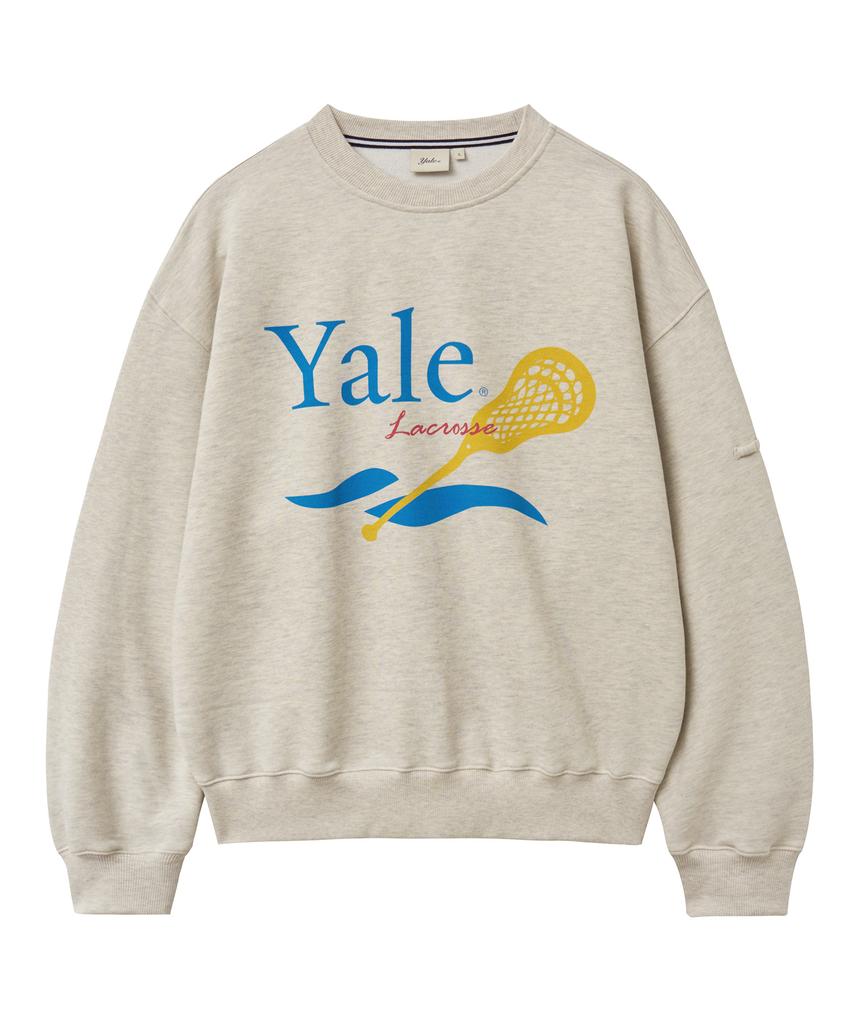 YALE Lacrosse Sweatshirt_Oatmeal