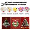 Fading-resistant Paint Colors Paints Included Xmas Paint-by-Numbers DIY Painting Christmas Tree Kit Canvas Holiday Textured