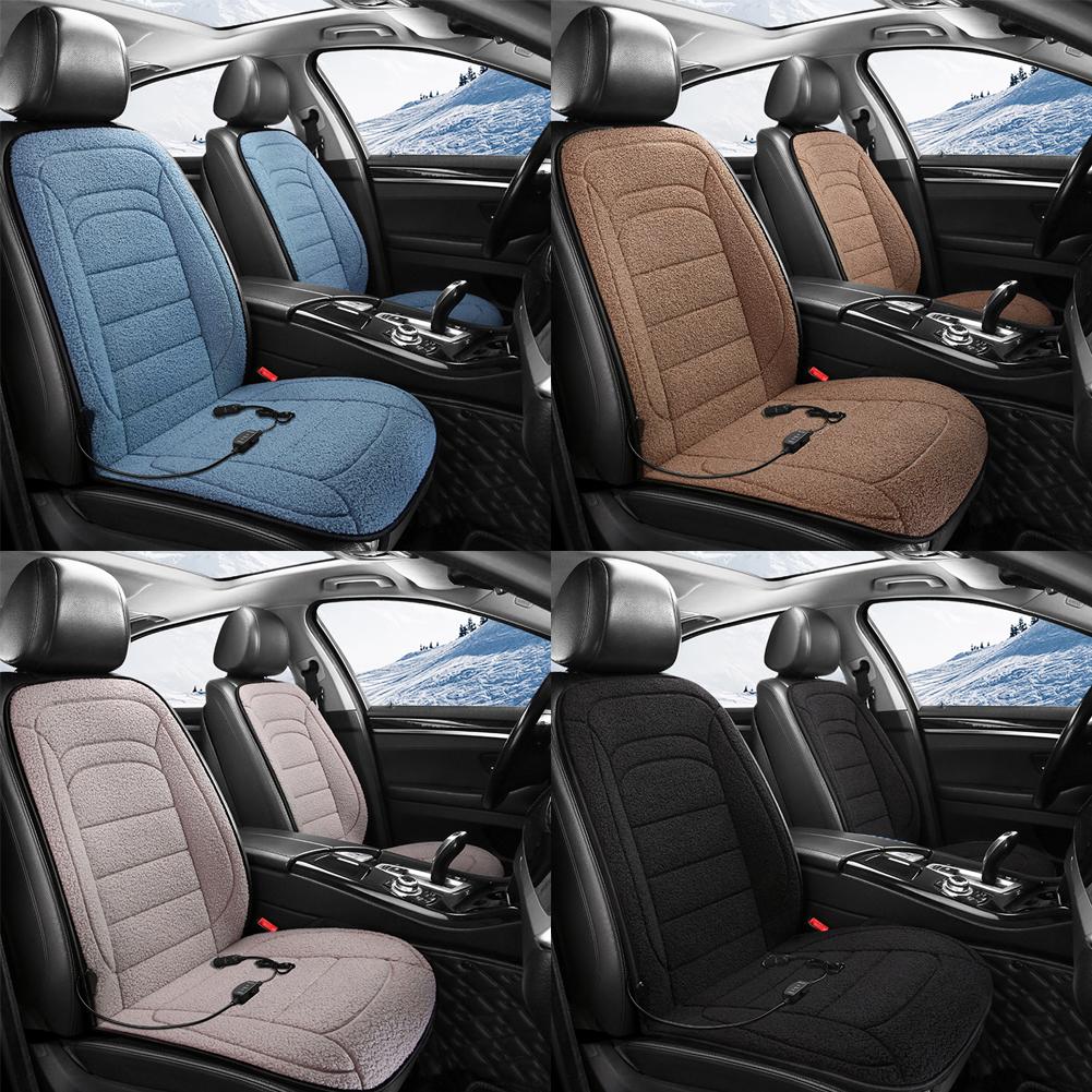 Cars Heated Seat Covers Heating Vehicle Seat Cushion With Backrest 12V Winter Comfort Fast Heating Cushion For Driver Passenger