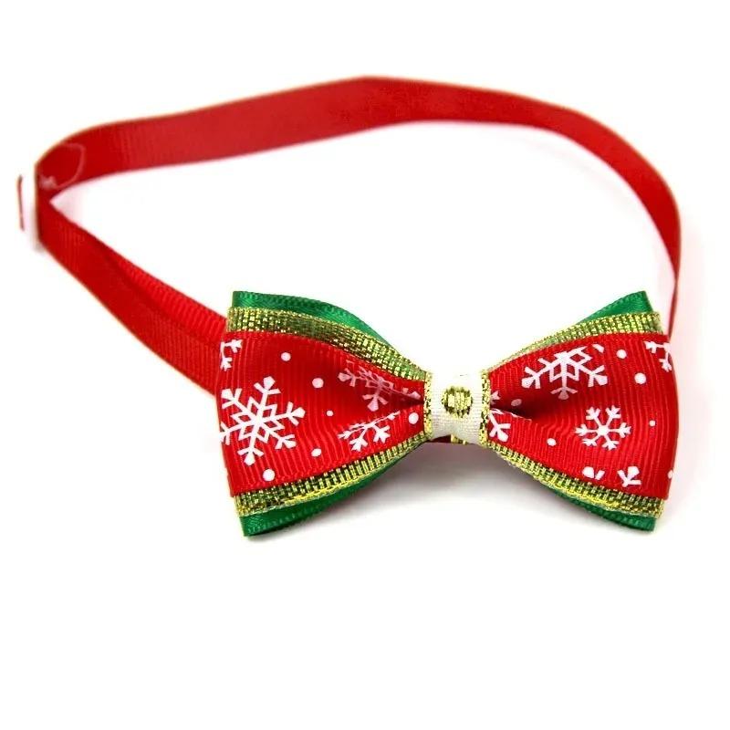 1-40Bags Pet Bow Tie Christmas Dog Cat Accessory Adjustable Festive Party Decorative Tie Ideal Holiday Gift for Pets