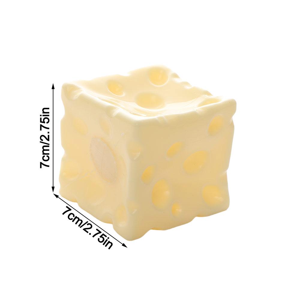 Squishy Texture Cheese Squeeze Fidget Toy Shapeable ASMR Sensory Stress Toy Kids Adults