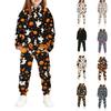 Kids Hoodie and Pants Set Halloween Print Pullover Sweatshirt for Boys Girls