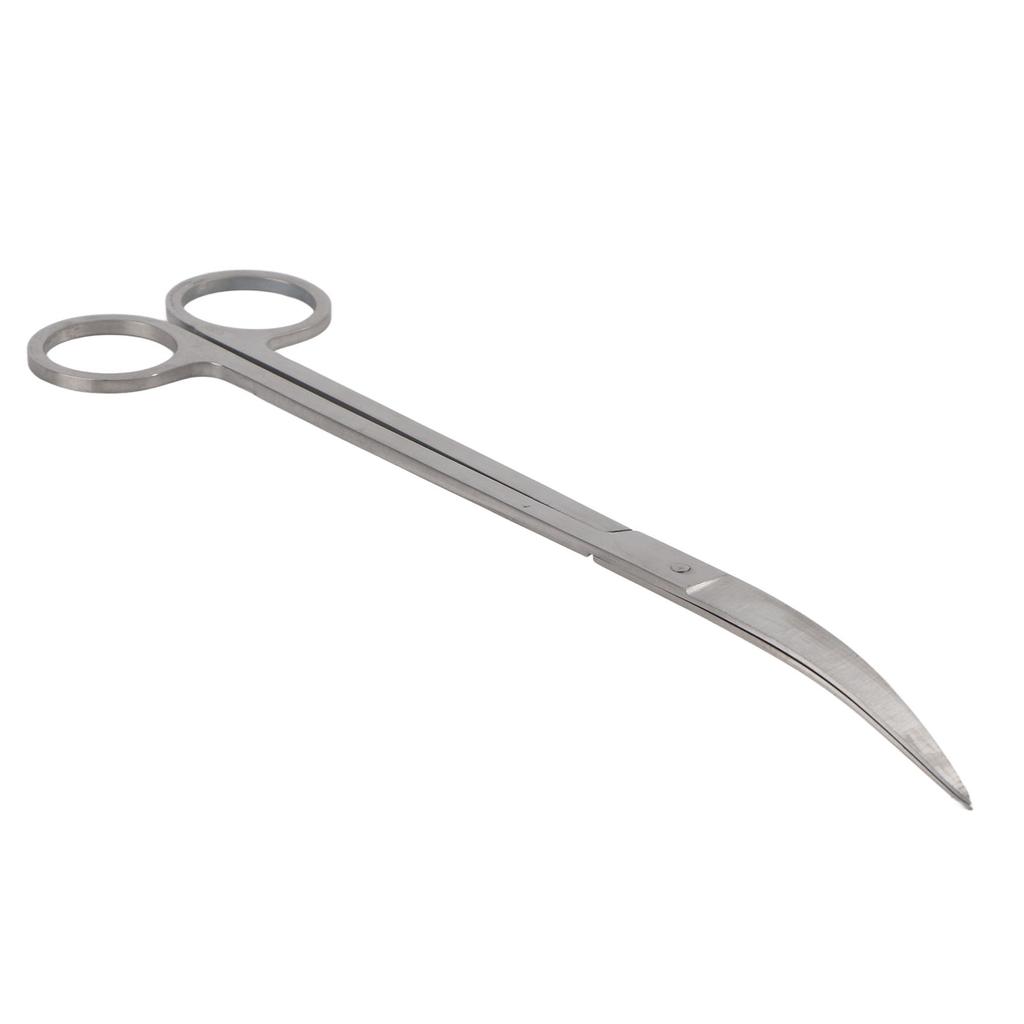 1PC Professional Stainless Steel Aquatic Plant Tongs Scissors for Aquarium Fish Tank(Curved )