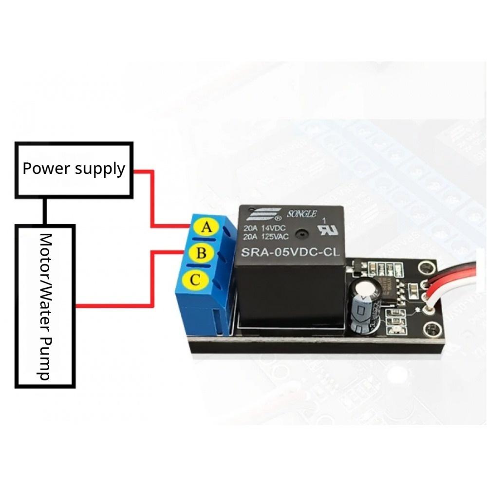 1 Channel RC PWM Switch Relay 20A LED Light Controller For RC Airplane Car Boat 1000-2000us Universal Receiver Compatible