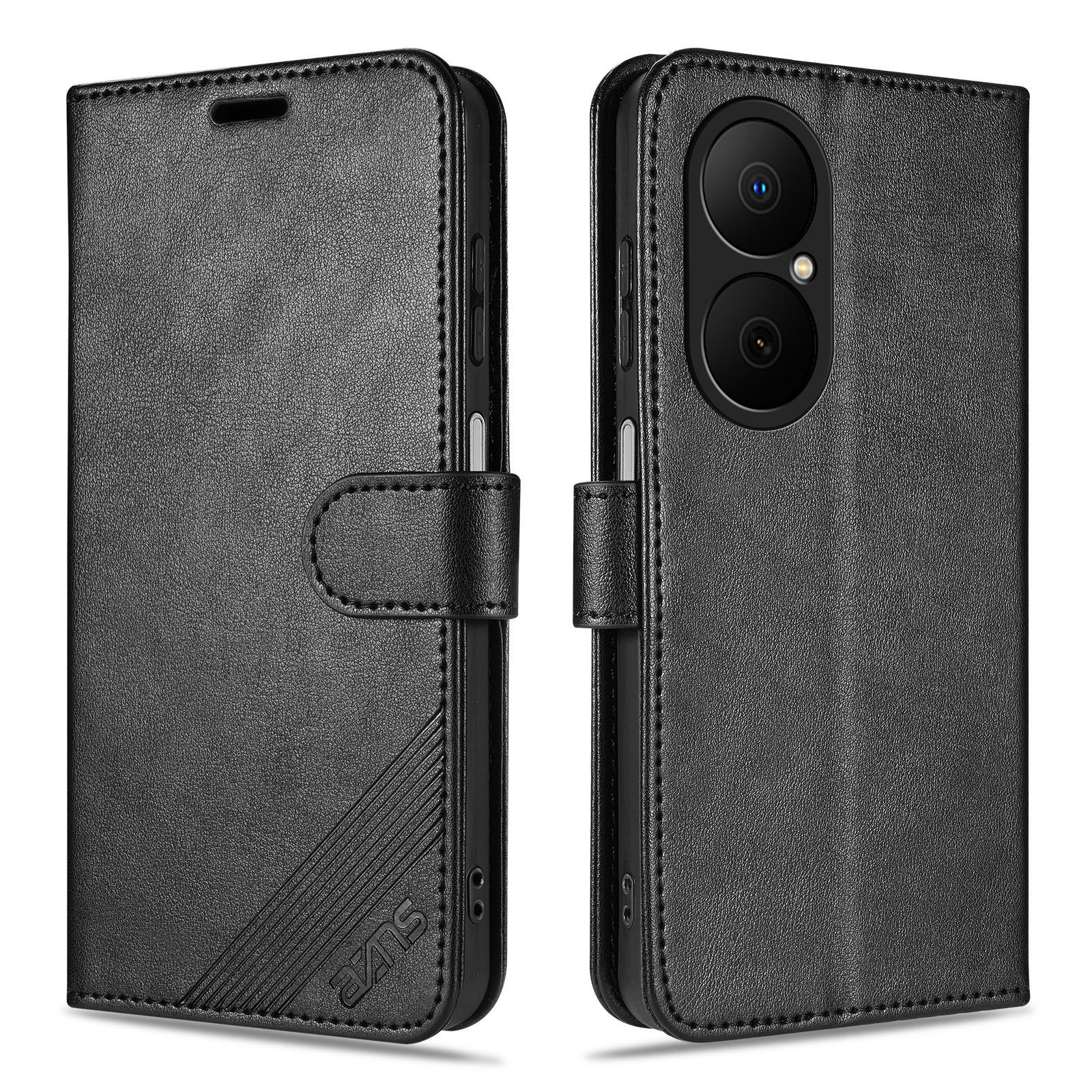 

AZNS For Huawei Enjoy 80 Case Anti-Scratch PU Leather Stand Wallet Phone Cover B