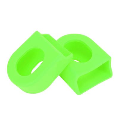 1 Paio 2 pz Manovella Protettiva Morbida Copertura Manicotti Stivali Accessorio Bici (verde)