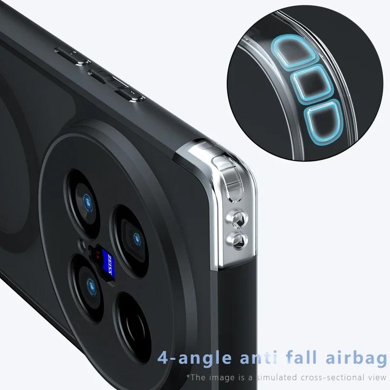 Μαγνητική για Magsafe Ακρυλική Σκληρή Θήκη για Vivo X200 Pro Mini X200Pro X100 Ultra X100 S Pro X 200Pro V40 V30 S19 S18 Αντικραδασμική Ματ Μπροστινό μέρος