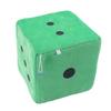 Plush Dice Toys Comfortable Stuffed Cubic Dice Toys Pillow for Home Sofa Decoration OrnamentGreen