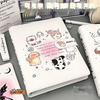 Süßes Nischen-Kätzchen A5 Leder-Ringbuch-Notizbuch - Stilvoll, Hochwertig, Liniert für Schüler.