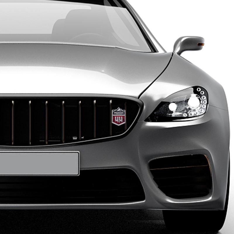 Araba Dağ 4X4 Off-road Rozetleri Amblem Metal Etiketler Çıkartmaları Izgara Dekor Wrangler Pusula Grand Cherokee Patriot
