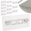 12 Pcs Punch Free Shelf Support Pegs Self Adhesive Shelves Clips No Drill Shelf Bracket Holders Pin for Kitchen Cabinet Book Shelves Closet Clapboard