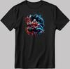 Venom Spiderman Marvel Avengers Short Sleeve White-Black Men's / Women's N520