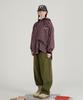 Wv Project Bay Oversized Check Hoodie Burgundy Jils7771