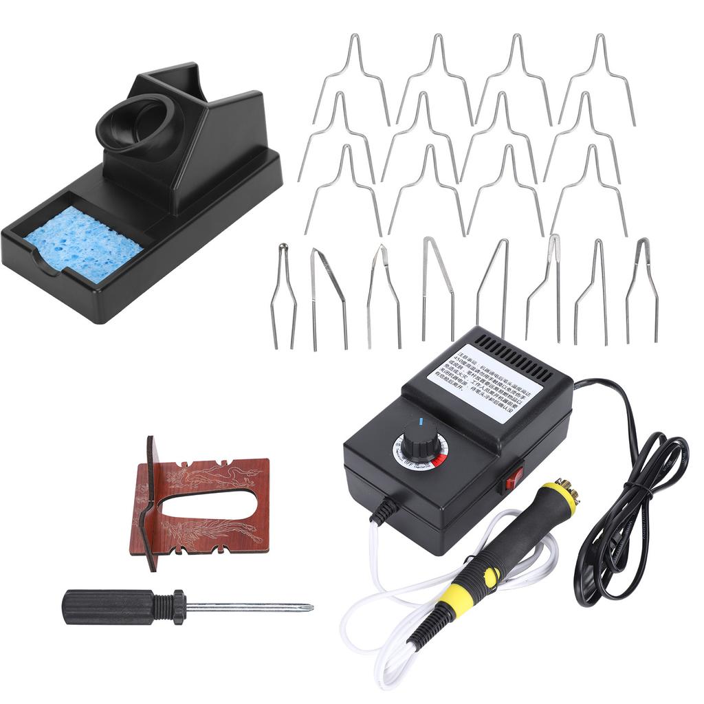 Kit de instrumente pentru arderea lemnului, gravură, pirograf, stilou de lipit electric, ștecher SUA 110V