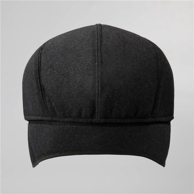 Hat Men's Autumn and Winter Grandpa Ear Protection Warm Plush Forward Cap