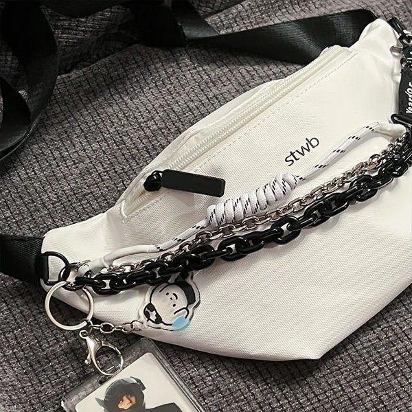 Premium Sense Large Capacity Fanny Pack Women'S Spring Versatile Chain Trend Casual Satchel Fashion Women'S Bag