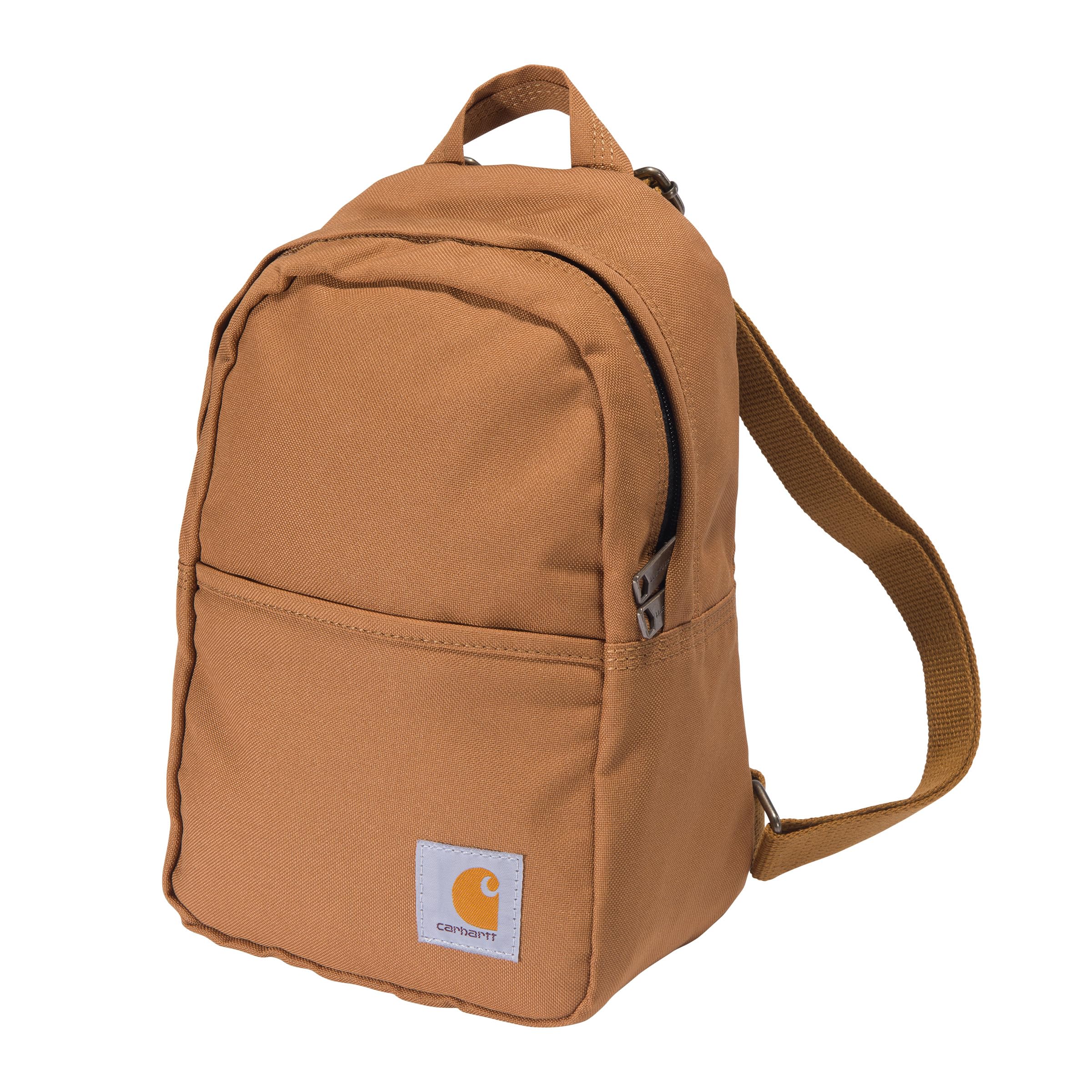 Carhartt Classic Mini Waterproof Backpack with Adjustable Shoulder Carhartt Backpack, Durable, Straps, Brown.